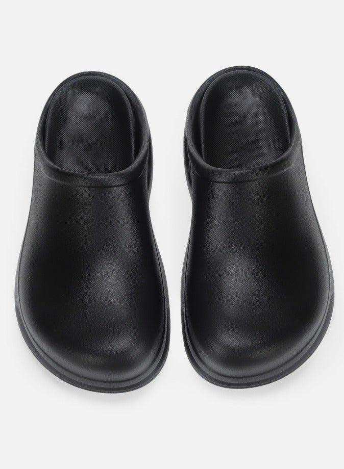 Loquat Women’s EVA Clogs Garden Shoes Comfort Thick Sole Waterproof Slip-on Outdoor Beach Slippers Closed Toe Sandal Black  - Image 2