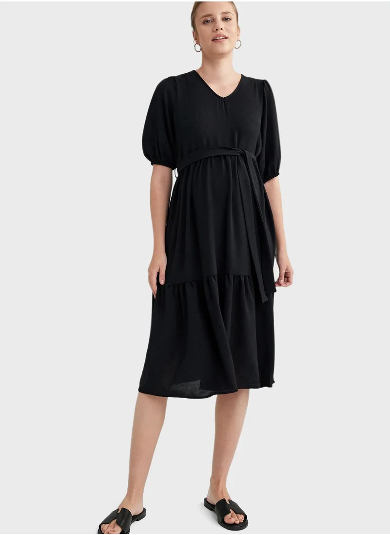 DeFacto Ruched Detail Dress