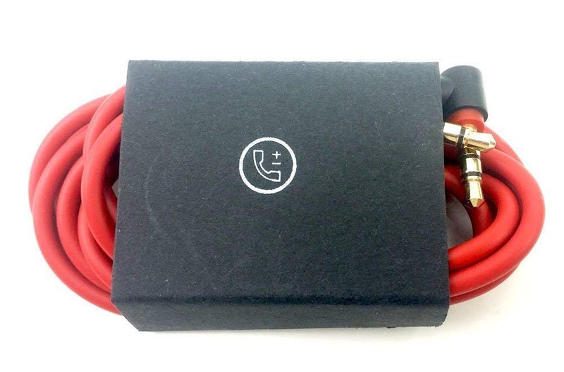 QKIIP سلك استبدال صوتي مع ميكروفون ووحدة تحكم مدمجة للسماعات Solo/Studio/Pro/Detox/Wireless/Mixr (أسود/أبيض) - Image 5