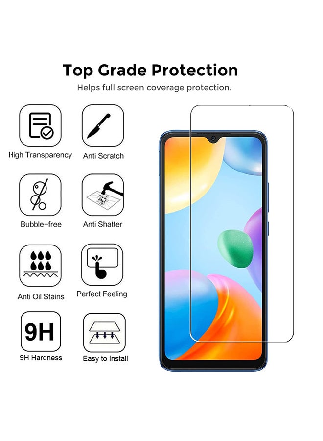 O Ozone Tempered Glass Screen Protector Compatible for Redmi 10C 2 Per Pack Full Coverage 9H Hardness Anti-Scratch Case Friendly Screen Guard - Image 3
