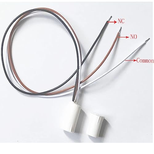 jing Magnetic Reed Switch RC-33 NC/NO Recessed Wired Door Window Alarm, Magneti Switch, Contact Sensor, for Home Security and Burglar Alarm Switch,Sets of 2 - Image 2