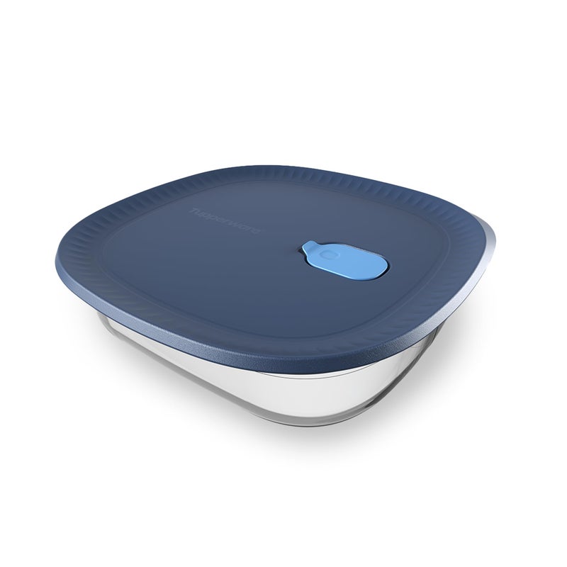 Tupperware Voila Glass Square Food Storage - Airtight Baking Dish, 1.7 qt / 1.6 L - Image 1