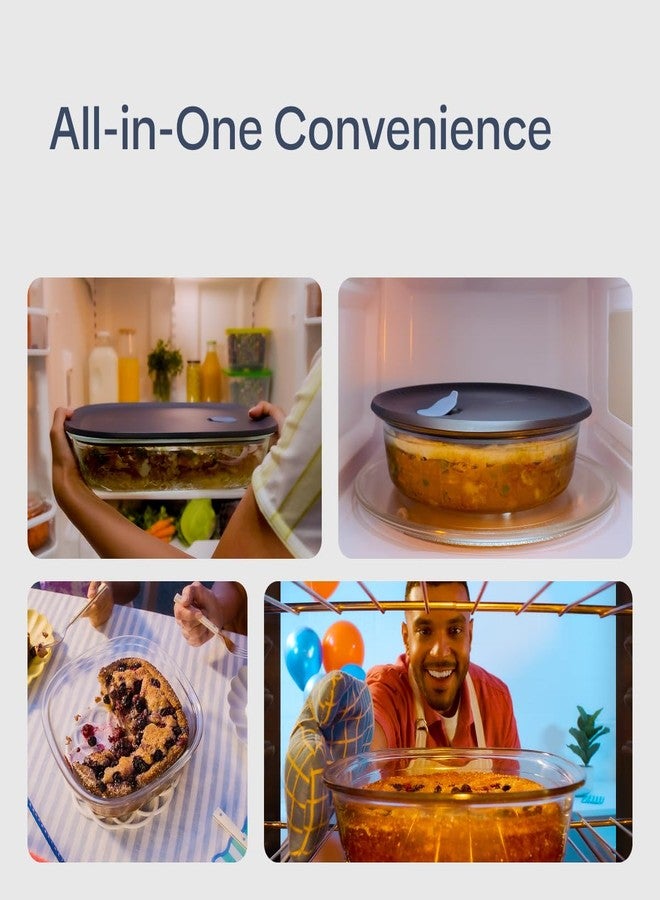 Tupperware Voila Glass Square Food Storage - Airtight Baking Dish, 1.7 qt / 1.6 L - Image 3