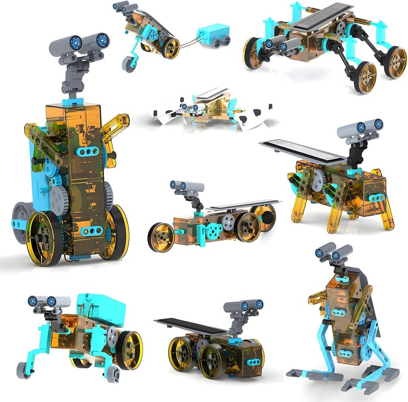 STEM 25-in-1 Education Solar Power Toys for Boys Age 8-12, DIY Solar Power Building Kit, Educational STEM Science Toy Robotics Experiment Set Birthday Gifts for Kids 8 9 10 11 12 13 Years Old - Image 1