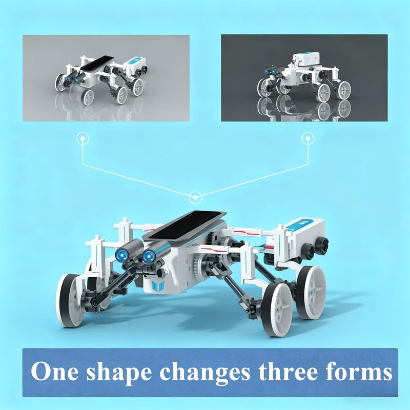 STEM 25-in-1 Education Solar Power Toys for Boys Age 8-12, DIY Solar Power Building Kit, Educational STEM Science Toy Robotics Experiment Set Birthday Gifts for Kids 8 9 10 11 12 13 Years Old - Image 5