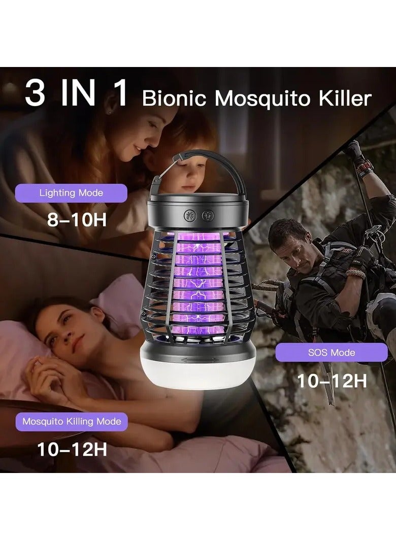 Smart light wave mosquito killer lamp | 365-395NM dual light source accurately attracts mosquitoes, 360° all-round coverage, powerful electric shock to kill mosquitoes, suitable for indoor and outdoor, non-toxic and environmentally friendly, efficient mosquito repellent!