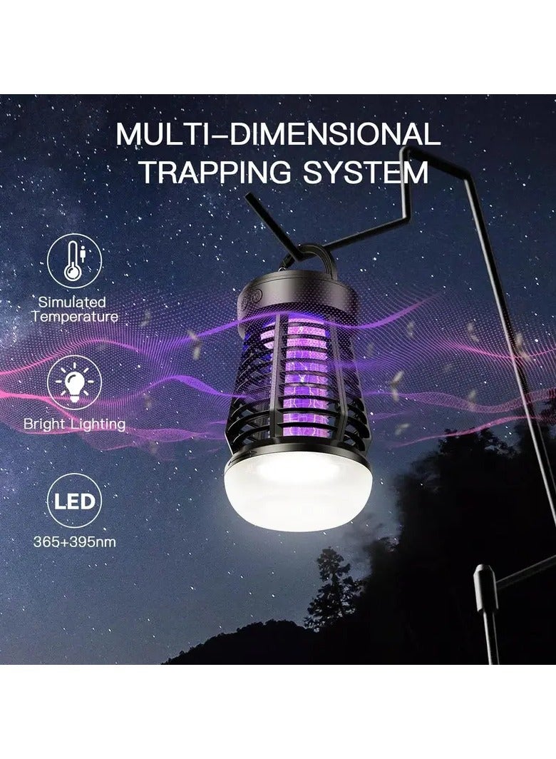 Smart light wave mosquito killer lamp | 365-395NM dual light source accurately attracts mosquitoes, 360° all-round coverage, powerful electric shock to kill mosquitoes, suitable for indoor and outdoor, non-toxic and environmentally friendly, efficient mosquito repellent!