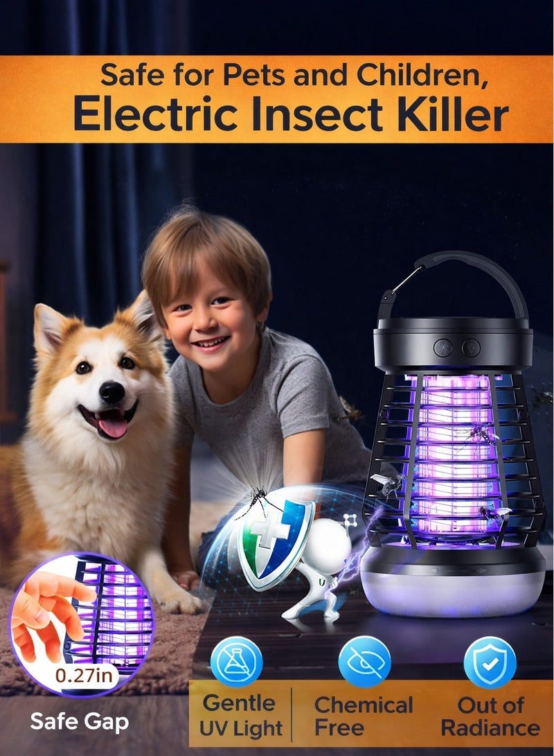 ARNOTEC J10 UV Mosquito Killer Lamp, 365–395nm Electric Bug Zapper with LED Light, USB Rechargeable, IP65 Waterproof, Non-Toxic Indoor & Outdoor Mosquito Trap for Home, Garden & Camping - Image 5