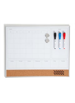 U Brands 4-In-1 Dry Erase Calendar Planner Board, Office Supplies, With Markers, Magnets And Push Pins, 16” X 20”  - Image 2