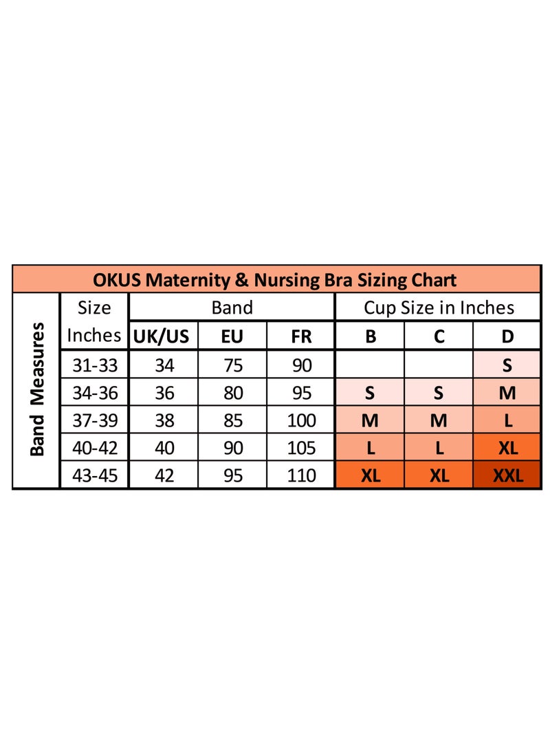 Okus - Original Full Cup Maternity And Nursing Bra Light Grey X Large - Image 1