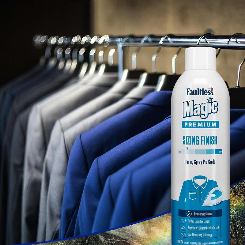 Faultless Magic Wrinkle Releaser Quick-Dry Spray, 284 g / 10 oz Fabric Freshener for Removing Wrinkles Without Ironing, All-Day Fresh Scent for Washable Clothing and Fabrics - Image 4