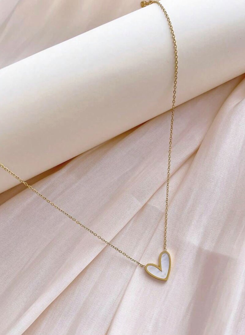 Casual collection Elegant Stainless Steel Gold Plated Necklace For Women - Image 4