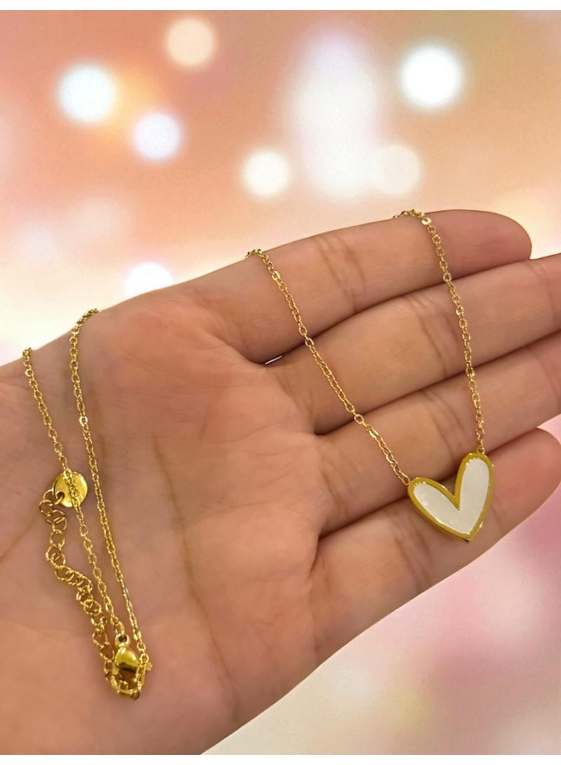 Casual collection Elegant Stainless Steel Gold Plated Necklace For Women - Image 3