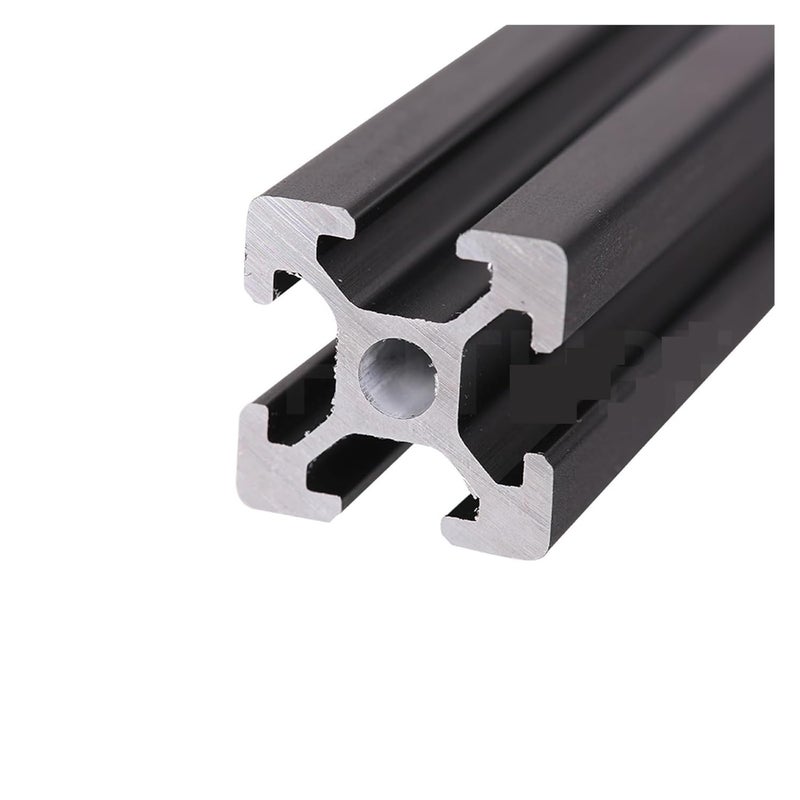 1PC Black 2020 European Standard Anodized Aluminum Profile Extrusion 100mm - 800mm Length Linear Rail 500mm for CNC 3D Printer Leisurely(450mm) - Image 1