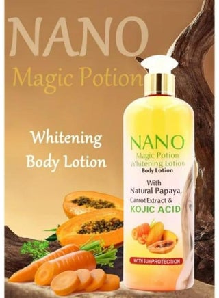 magic potions glutathione reviews Nano Body Lotion Natural Papaya Carrot Extract Kojic Acid 500 ML | Best Price KSA bpc 157 oral bioavailability Calming & Relaxation Syringe Size:31G