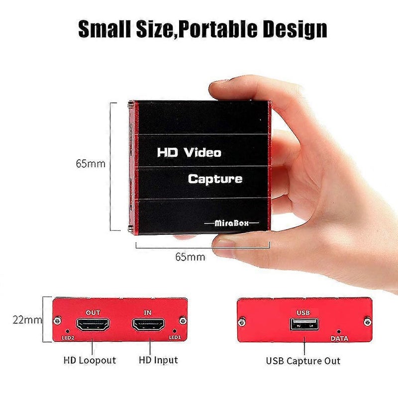 بطاقة التقاط الألعاب: USB 3.0 HDMI 4K 60 إطار في الثانية قابلة للتوصيل والاستخدام مباشرة - مسجل فيديو بدقة عالية ودقة منخفضة للتأخير لمسجلة البث والتسجيل للألعاب على ويندوز وماك بلايستيشن 5 إكس بوكس سويتش أوبس يوتيوب تويتش - Image 4