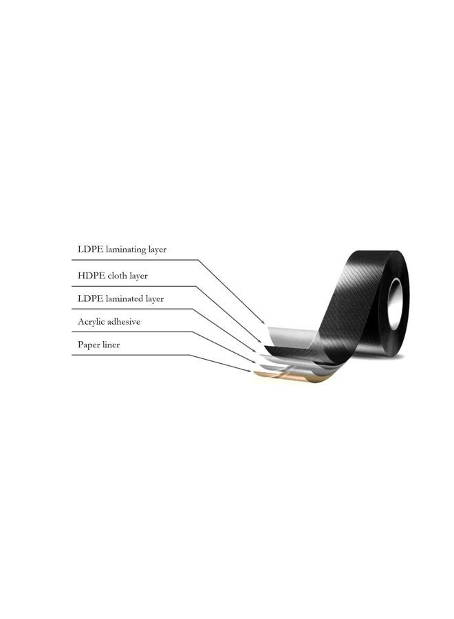 Alpha Professional Tools Alpha G-Tape 3045BK 3" x 65' for splicing EPDM like rubber sheets - Image 2