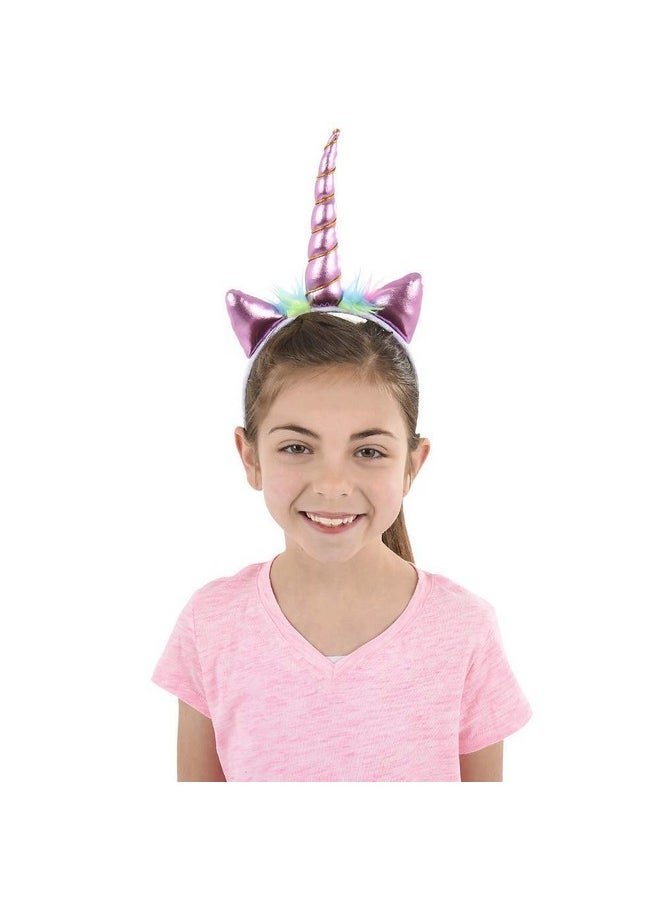 Bedwina - Unicorn Headband (Pack Of 12) Unicorn Headbands For Girls Party Favors And Rainbow Unicorn Birthday Party Supplies For Kids Sparkling And Flexible Horn Hair Accessory - Image 1