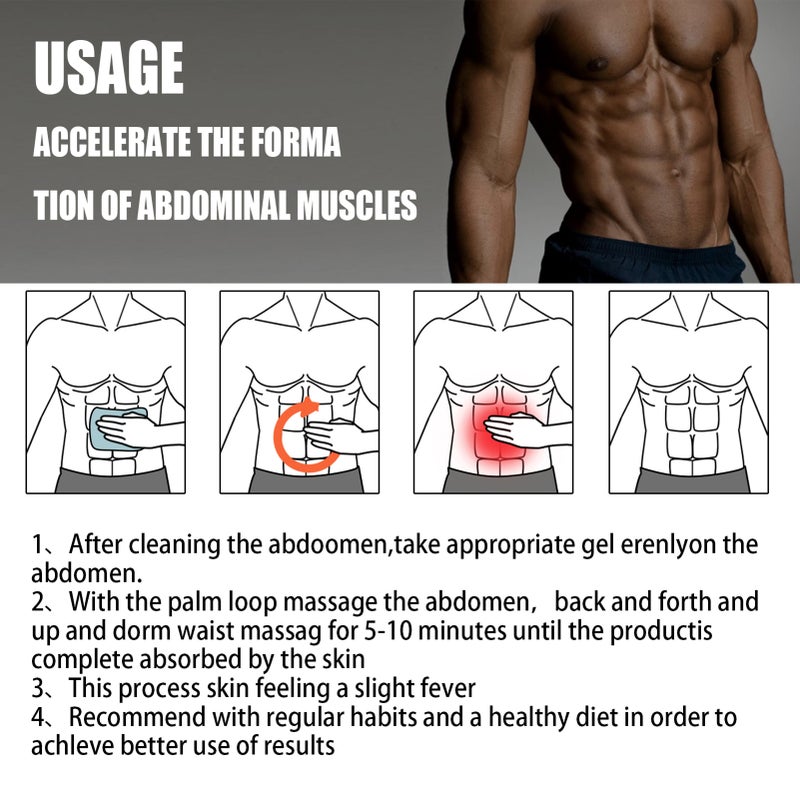 60g Abdominal Muscle Strengthing Cream Burn Fat Reduce Calories Shape Body for Lazy People - Image 2