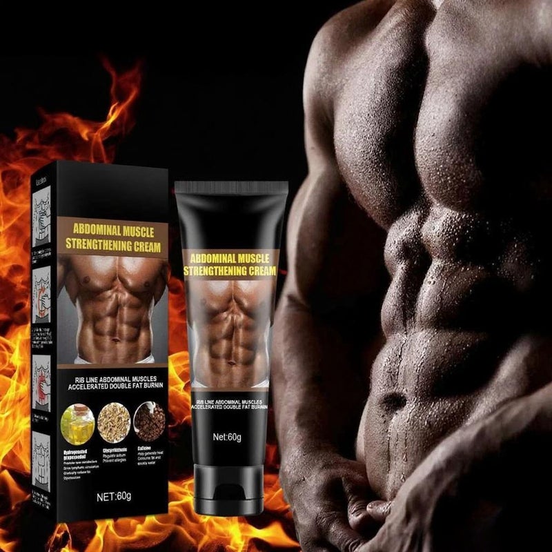60g Abdominal Muscle Strengthing Cream Burn Fat Reduce Calories Shape Body for Lazy People - Image 5