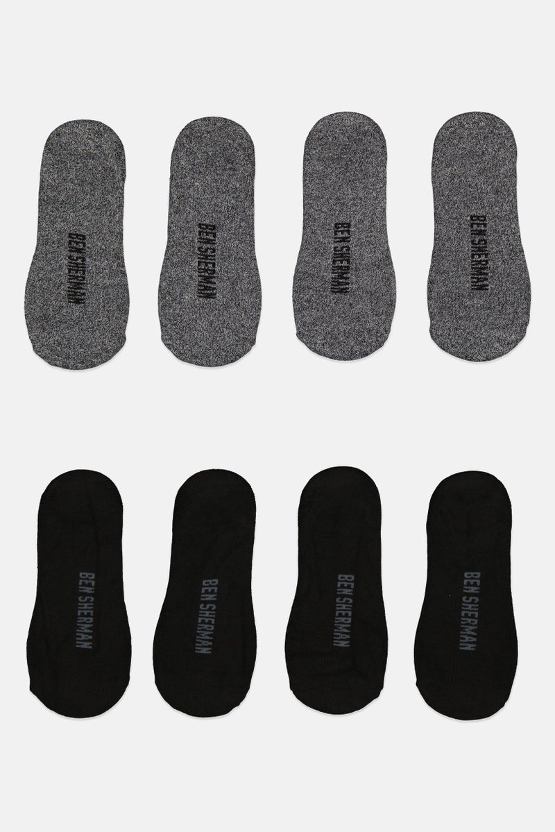 Ben Sherman Men 8 Pairs Brand Logo No Show Cut Socks, Multicolor  - Image 2