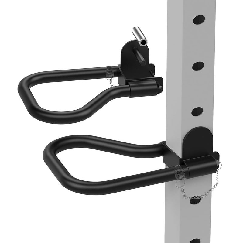 Kipika Dip Bar Attachment For Squat Rack With 1"" Hole  Multi Grip Set Of 2  Narrow & Wide Grip Handles For Dips  Inverted Rows  Push-Ups  Australian Pull-Ups (For 3"" X 3"" Squat Rack With 5/8"" Or 1"" Hole) - Image 1