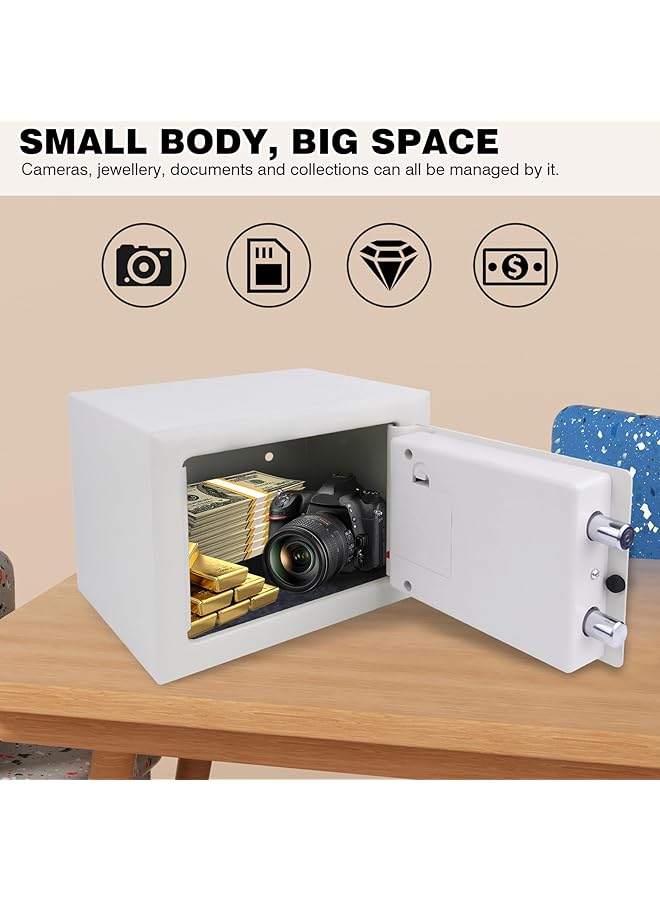 erorex Safe Box For Home Electronic Money Box With Digital Keypad And Keys Small Safe Security Box For Valuable Cash Money Jewelry Documents 23 - Image 3