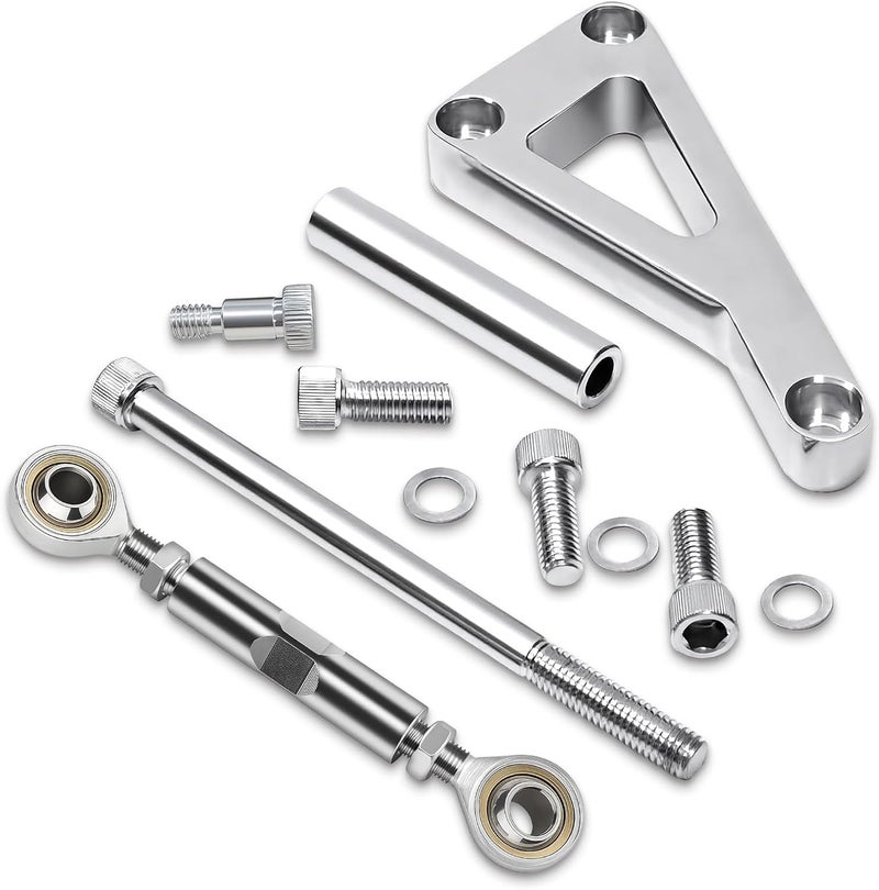 TEANTECH SBC Alternator Bracket, Long Water Pump Lwp Aluminum Alternator Bracket Kit Polished for Chevy SBC 350 Small Block Engine - Image 1