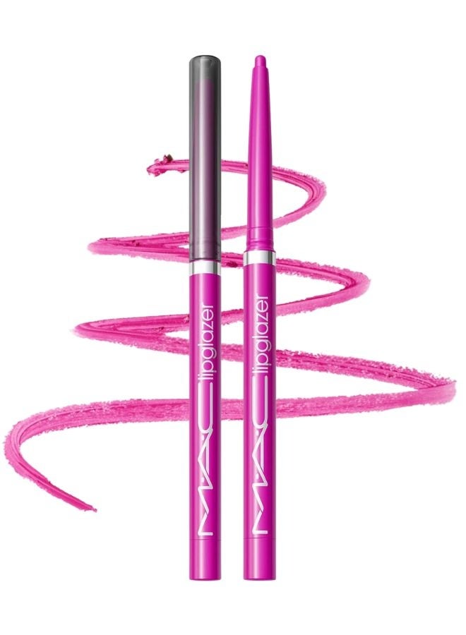 MAC Cosmetics  MAC Lipglazer Glossy Liner – Candy Yum Yum | Bright Blue-Pink Glossy Gel Lip Liner with Satin Shine & Fuller-Looking Lips – 0.01 oz / 0.25g - Image 1