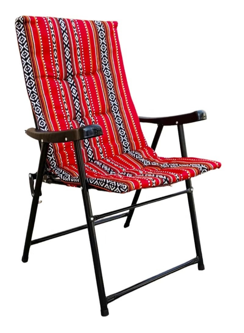 كينكو كرسي كينكو القابل للطي على الطراز العربي بجودة ممتازة للتخييم | كرسي مريح | كرسي سدو | مثالي للأنشطة الخارجية - Image 3