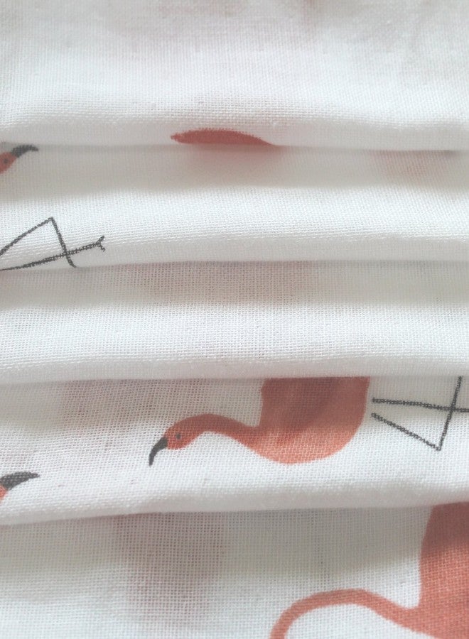 Vlokup Baby Changing Pad Cover Set Muslin, Portable Contoured Diaper Change Pad Sheet for Boys and Girls by Vlokup, Flamingo - Image 3