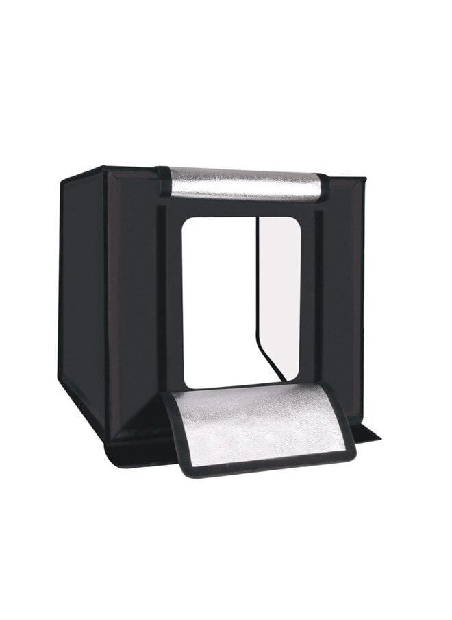 برو ميج صندوق صور LED PB05، 40 × 40 سم، 5500 لومن، 4 خلفيات ملونة (أسود، رمادي، أبيض، خوخي)، باهتة، محمول  - Image 2