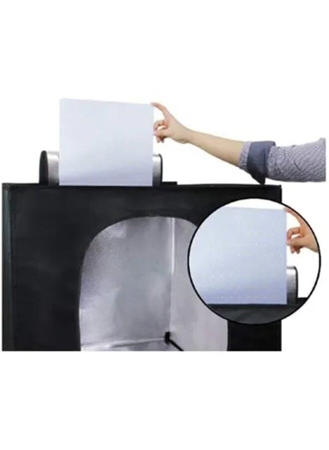 برو ميج صندوق صور LED PB05، 40 × 40 سم، 5500 لومن، 4 خلفيات ملونة (أسود، رمادي، أبيض، خوخي)، باهتة، محمول  - Image 3