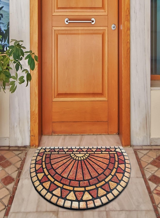ubdyo Unique Design Door mat - Low Pile Front Doormat Outside Entrance for Efficient Dirt Trapping - All Weather Front Door Mat Indoor Entrance - Anti Slip Welcome Matt Outdoor - (36" x 24", Orange) - Image 1