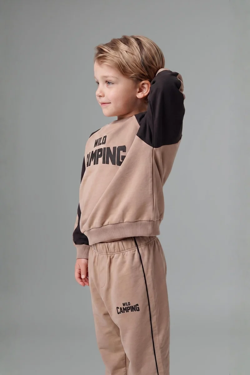Defacto 2 piece Oversize Fit Slogan Set