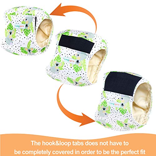 Langsprit Male Belly Bands for Dogs (Pack of 3) - High Absorbing Dog Wraps Male Washable - Reusable Dog Diapers (Koala, X-Large) - Image 5