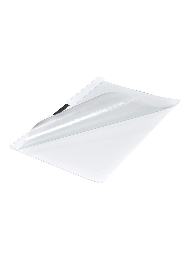 FIS 25-Piece Durable Plastic Duraclip File (A4 Size, White) - DUPG2200-02 - Image 2