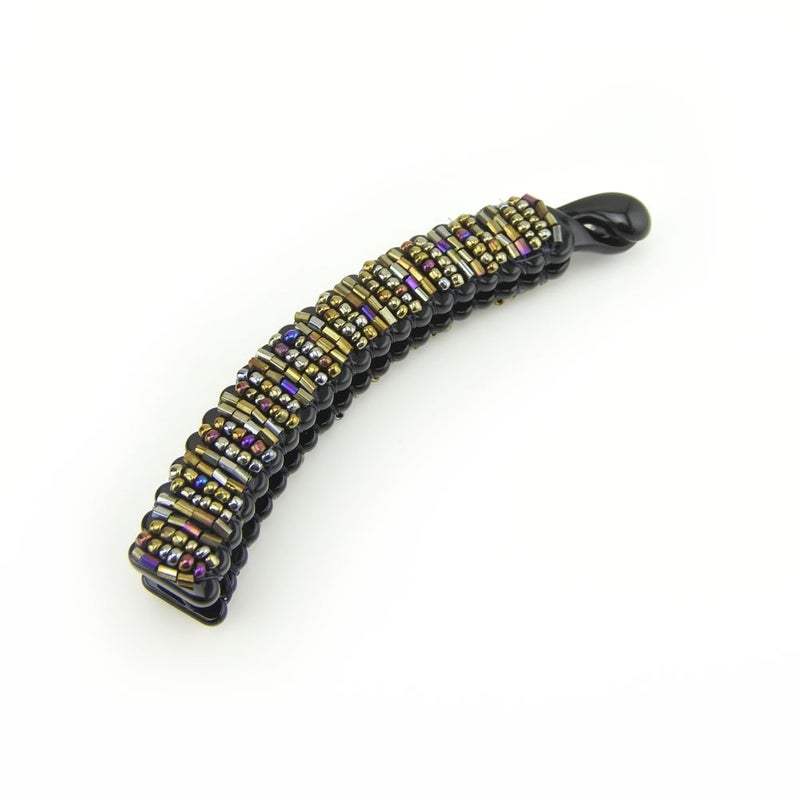 Meilliwish Beads Beautiful Banana Hair Clip for Women H67Brown