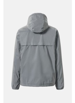 Tchibo Men Plain Windbreaker Jacket, Grey  - Image 2