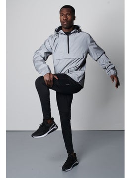 Tchibo Men Plain Windbreaker Jacket, Grey  - Image 1