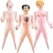 Drayear 3 Pack 59 Inch Funny Inflatable Doll Life Size Blow Up Tricky Doll for Halloween Gag Prank Props Tricky Game Bachelorette Hawaiian Beach Party 3 Styles - Image 2
