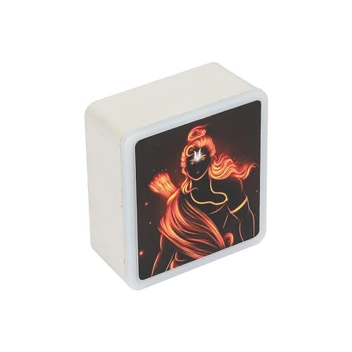 Lexton Jai Shri Ram Fancy LED Night Lamp Light with 2 Pin Socket for Spiritual Ambiance, 0.5 Watt, 230v (Warm White, Pack of 1) - Image 4