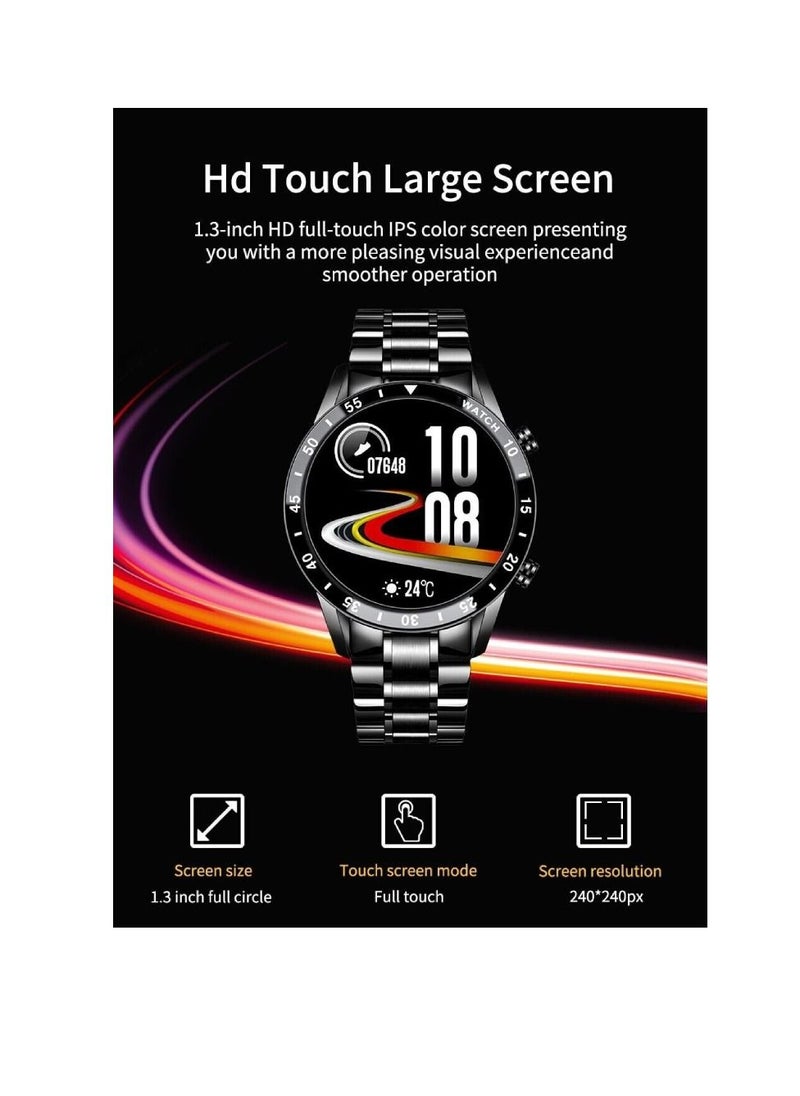 miYou Bluetooth Call Sports Fitness Tracker Heart Rate Monitor IP67 Waterproof Smartwatch For IOS Android Black  - Image 3