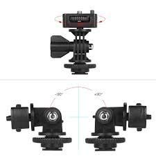 Hanumex® Adjustable Angle Pole Swivel Hot Shoe Mount 1/4" Screw Hot Shoe Mount Adapter for Mounting Video Camcorder Monitors - Image 4