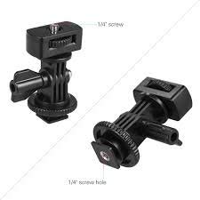 Hanumex® Adjustable Angle Pole Swivel Hot Shoe Mount 1/4" Screw Hot Shoe Mount Adapter for Mounting Video Camcorder Monitors - Image 3