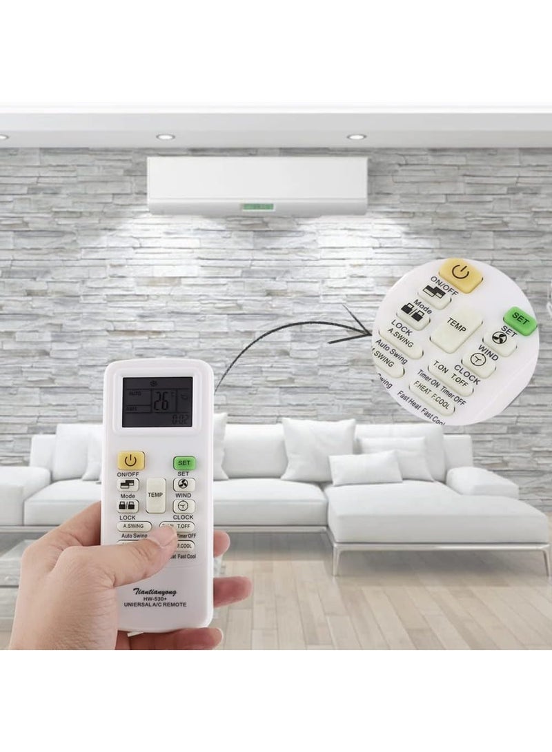 ACLIX Universal Intelligent Air Conditioner,Universal air Conditioner Remote Control Universal air Conditioner Remote Control Remote Control Replacement LCD Screen Controller,Universal air Conditioner - Image 3