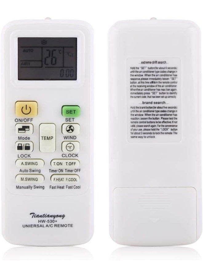 ACLIX Universal Intelligent Air Conditioner,Universal air Conditioner Remote Control Universal air Conditioner Remote Control Remote Control Replacement LCD Screen Controller,Universal air Conditioner - Image 1