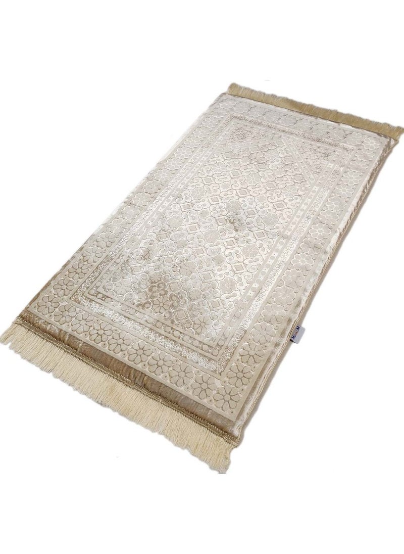 Museum Museum Memory Foam Prayer Mat Dana. Velvet Comfortable Prayer Rug. Elegant Essential Design Sajadah with Foam.  - Image 3