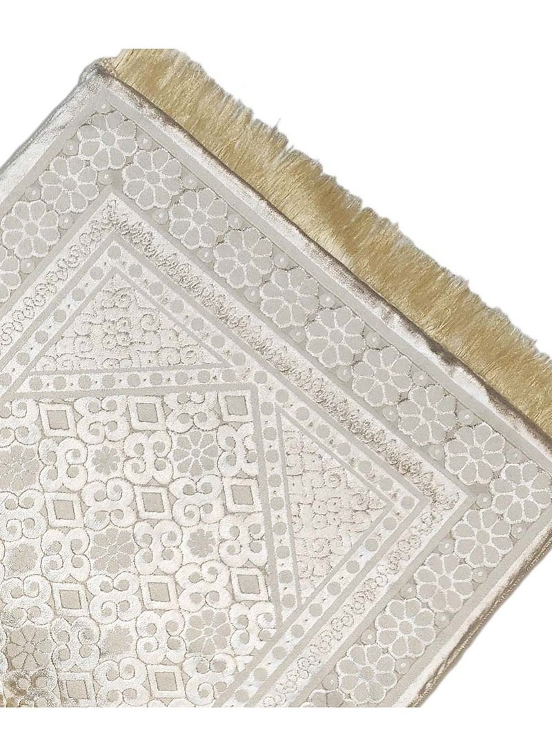 Museum Museum Memory Foam Prayer Mat Dana. Velvet Comfortable Prayer Rug. Elegant Essential Design Sajadah with Foam.  - Image 5