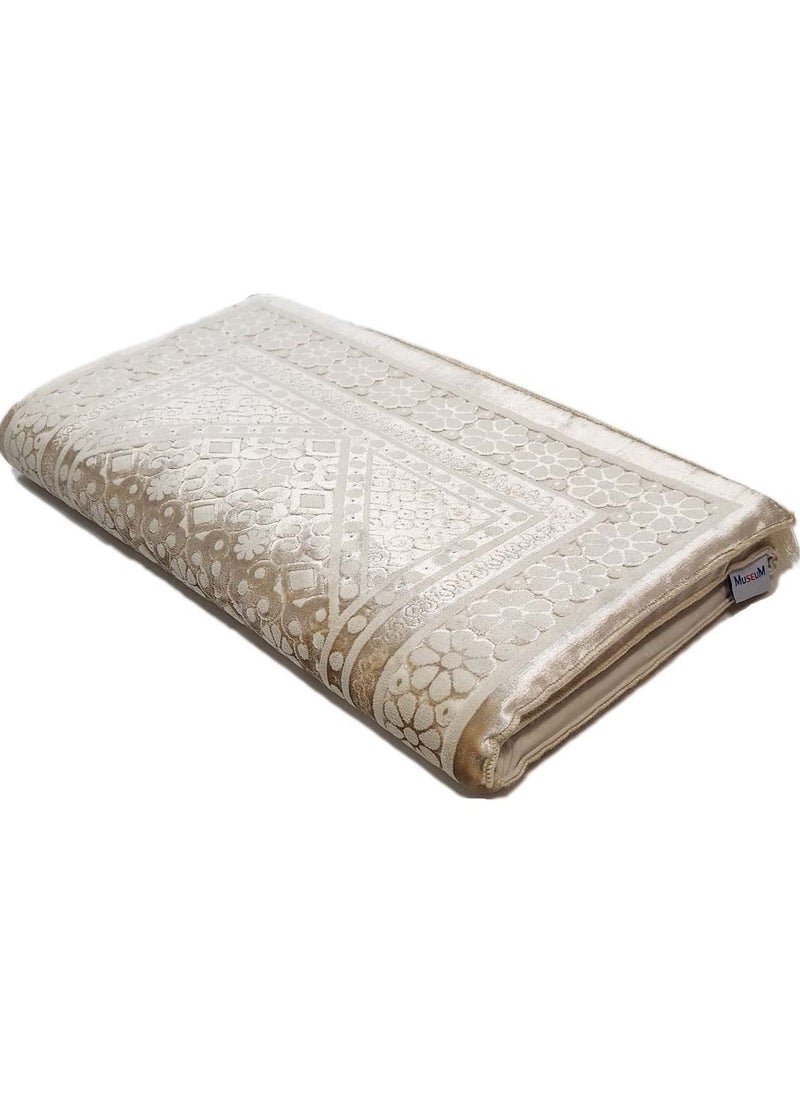 Museum Museum Memory Foam Prayer Mat Dana. Velvet Comfortable Prayer Rug. Elegant Essential Design Sajadah with Foam.  - Image 2